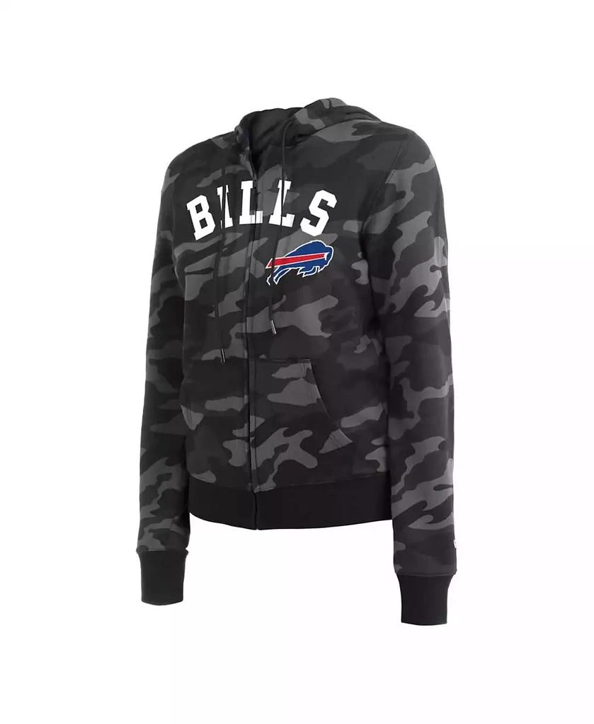 New Era Women's Black Buffalo Bills Camo Full-Zip Hoodie 2