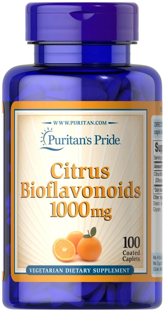 Puritan's Pride Citrus Bioflavonoids 1000 mg 100 Caplets 1