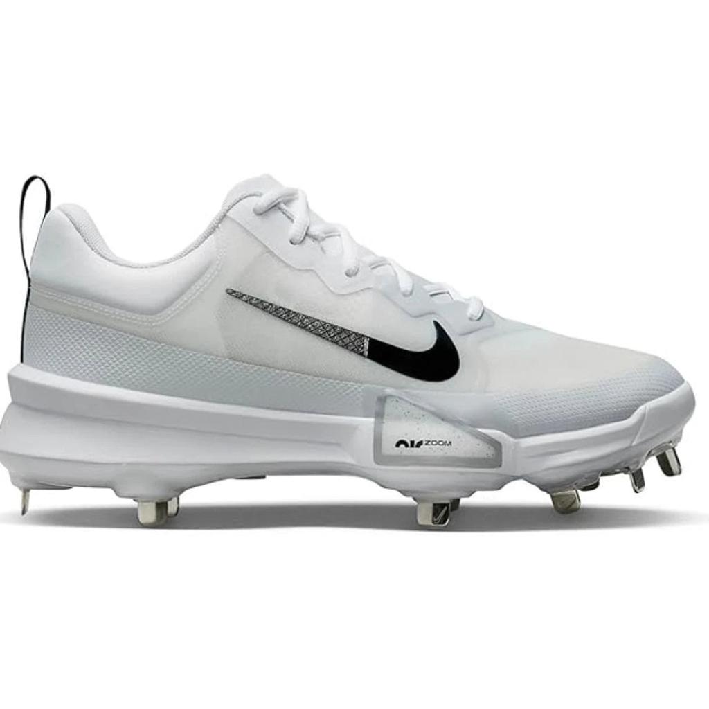 NIKE Force Zoom Trout 9 Pro FB2907-100 Men
s White Black Baseball Cleats UWU798