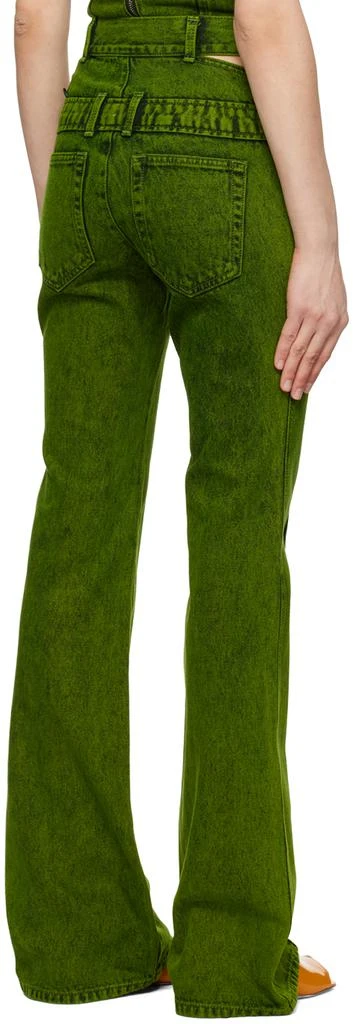 Andersson Bell Green Joan Double Waist Jeans 3