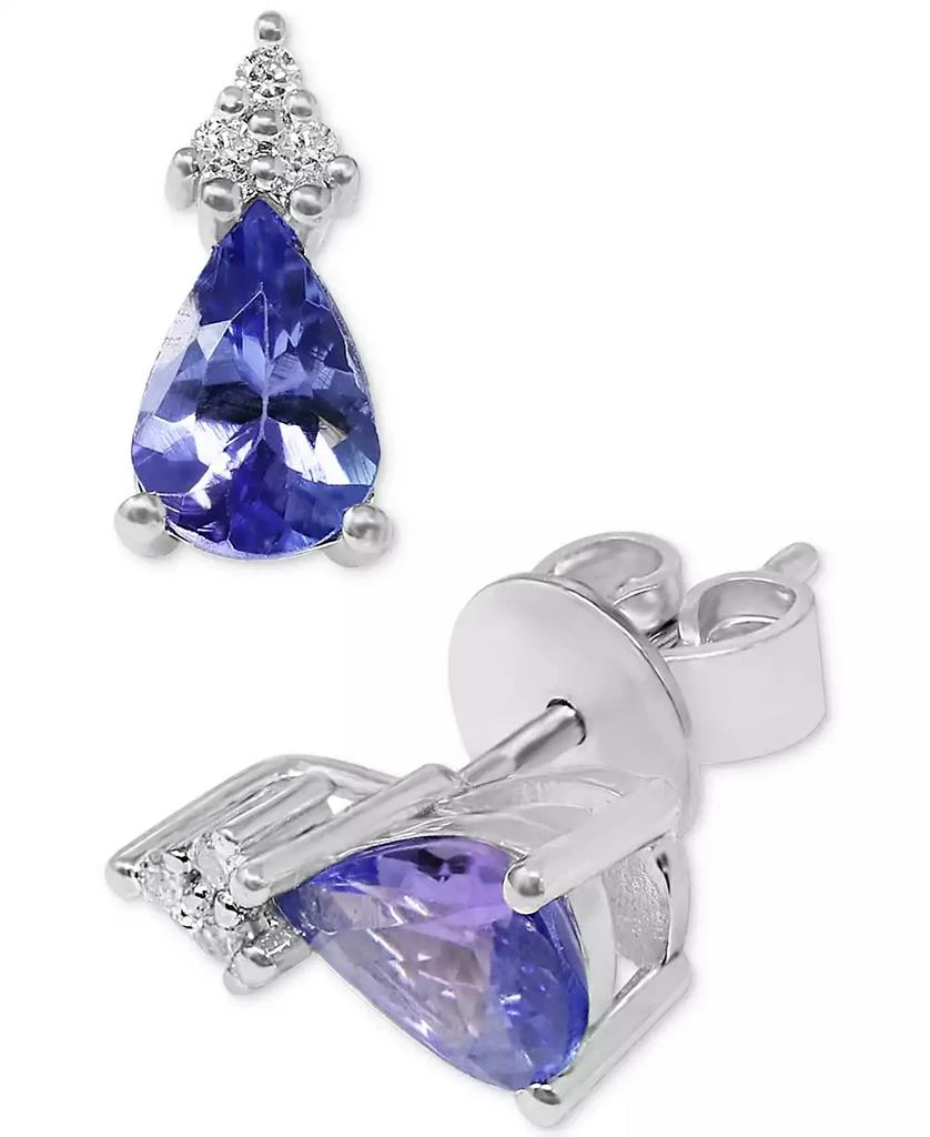 Macy
s Tanzanite (1-1/6 ct. t.w.)
Diamond (1/20 ct. t.w.) Stud Earrings in Sterling Silver 3