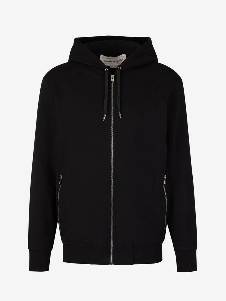 Alexander McQueen Alexander McQueen Logo Zipper Sweatshirt 1