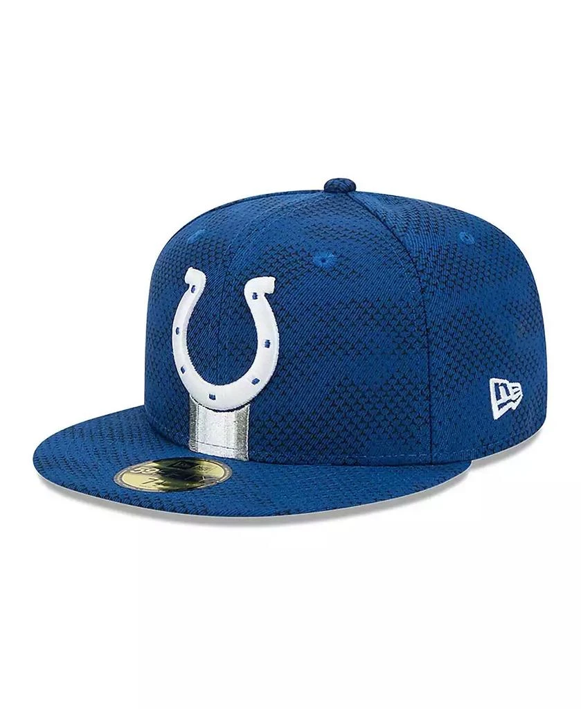 New Era Men's Royal Indianapolis Colts 2024 Sideline 59FIFTY Fitted Hat 2