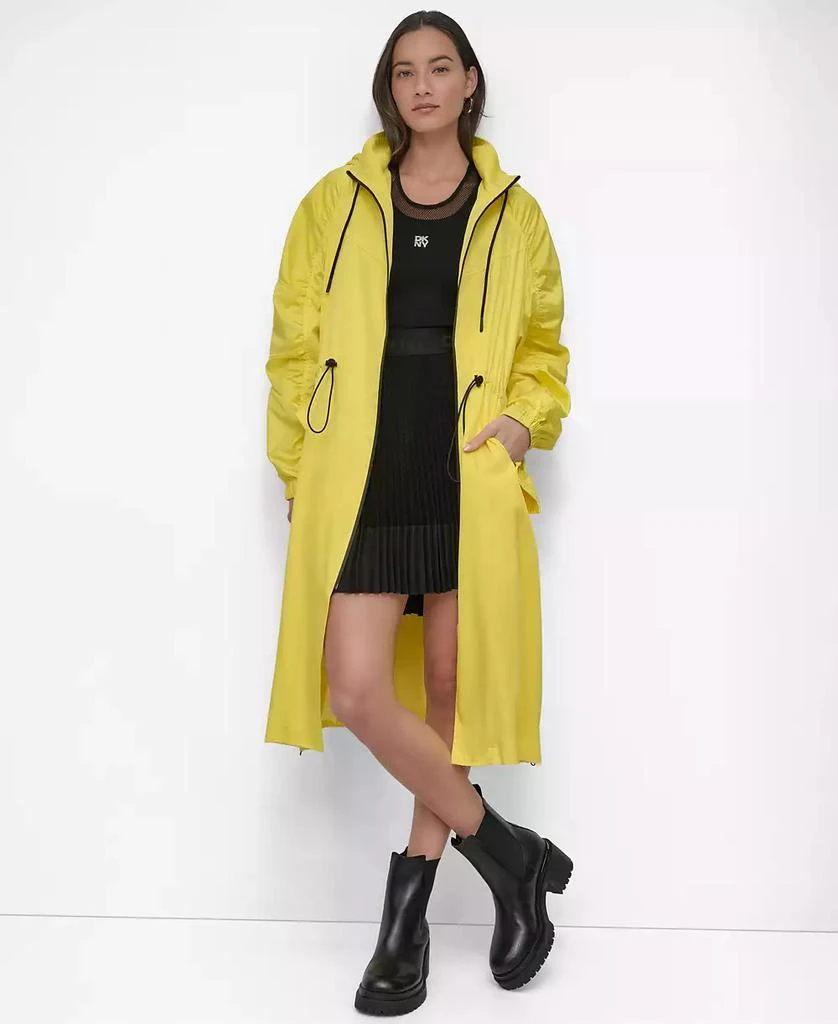 DKNY Women's Coated Satin Anorak Jacket 6