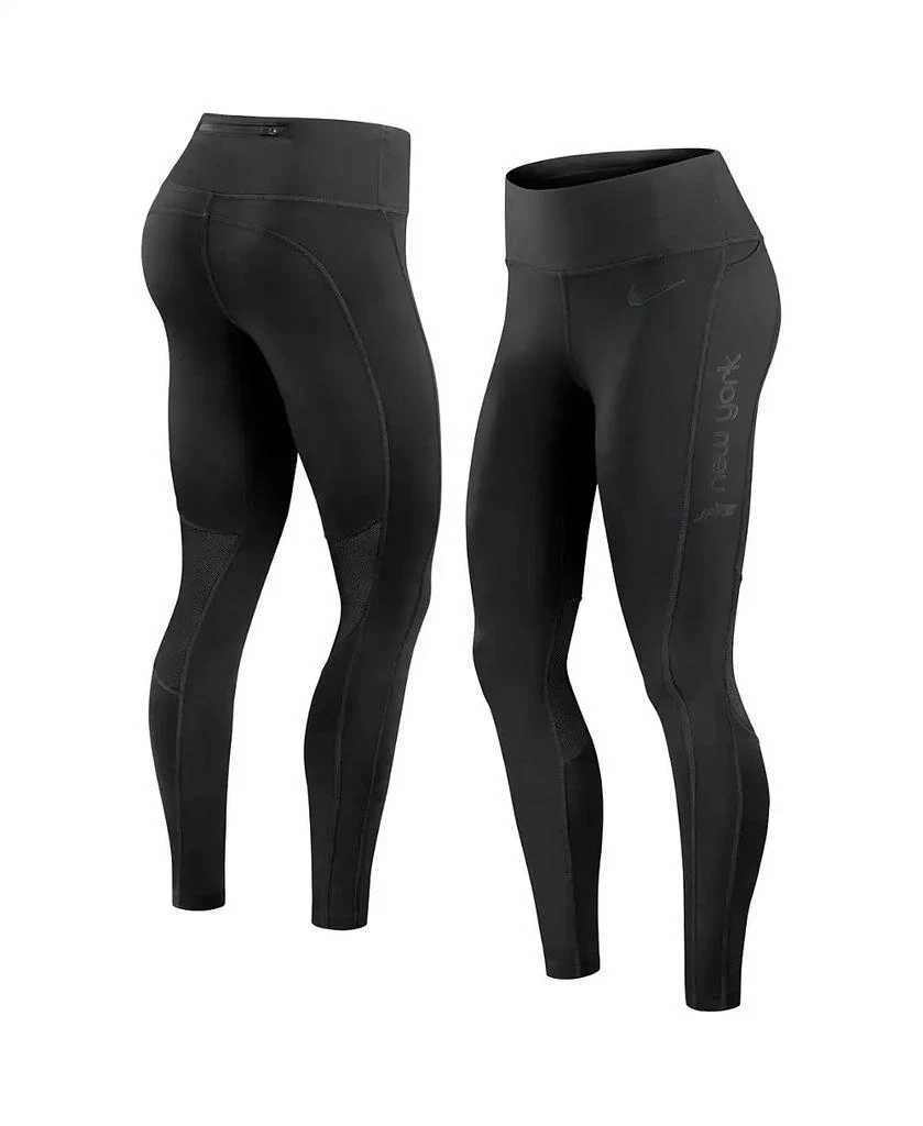 NIKE Women's Black New York Jets Performance Leggings 1