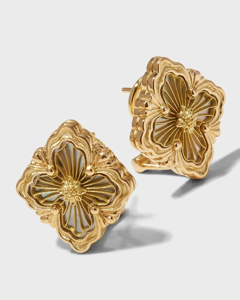 Buccellati Opera Tulle 18K Gold Mother-of-Pearl Earrings 3