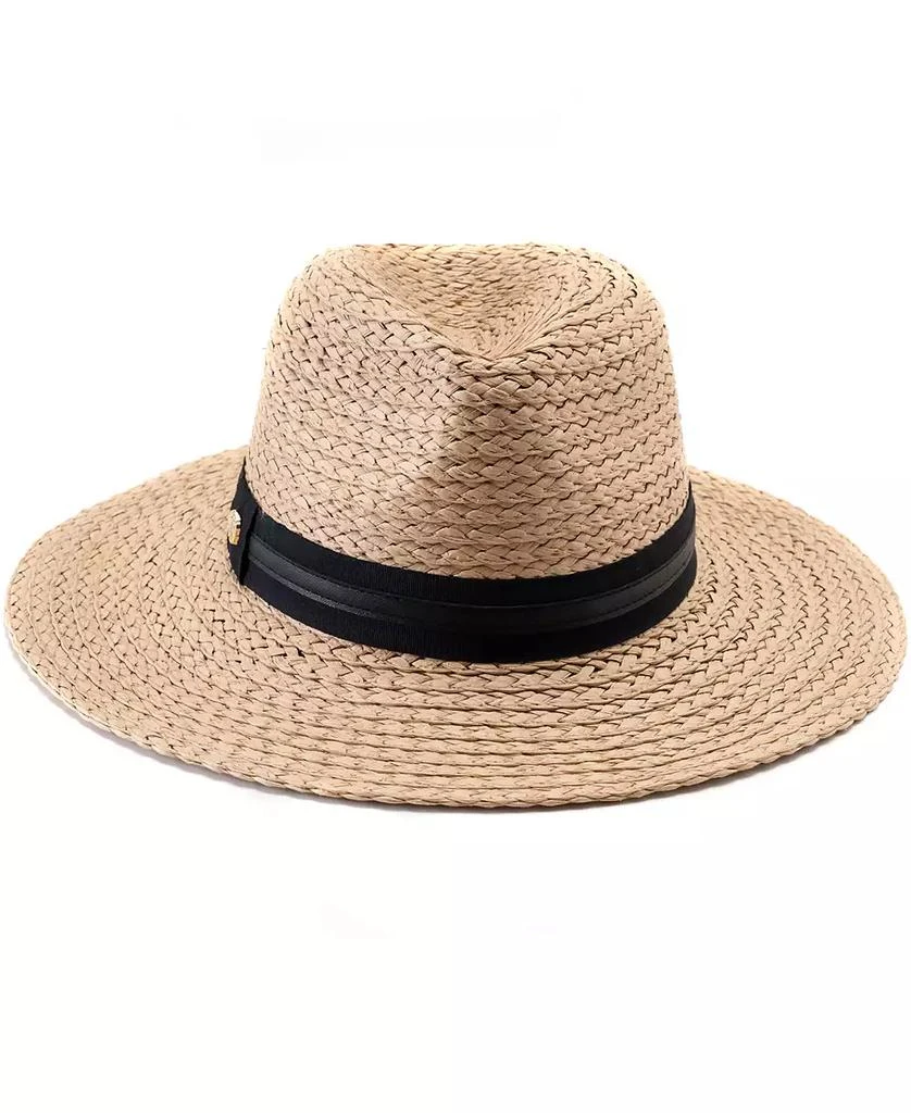 Vince Camuto Straw Panama Hat with Ribbon Trim 5
