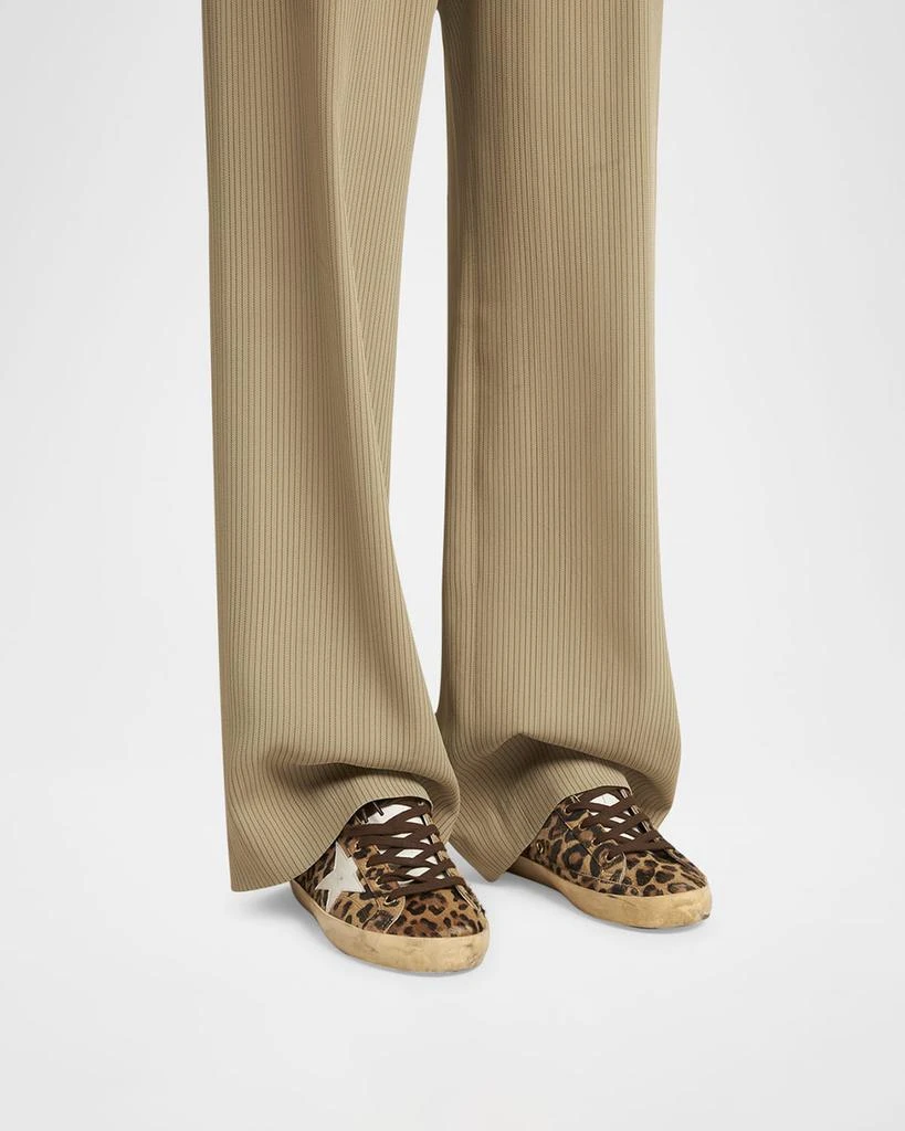 Golden Goose Super-Star Leopard-Print Calf Hair Sneakers 2