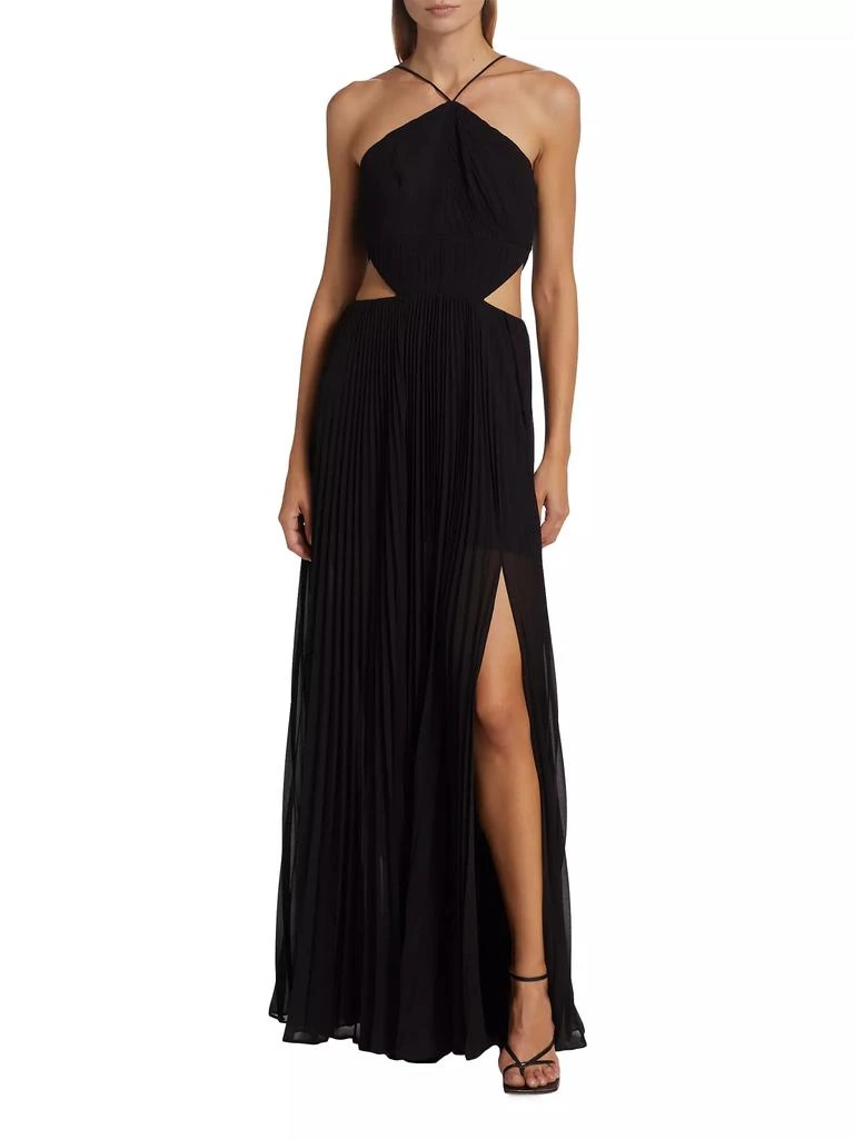 AMUR Janet Halterneck Cut Out Gown 3