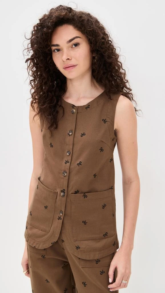 Little Lies Bow Pattern Vest