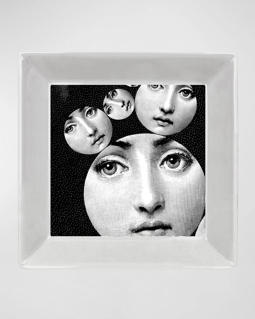 FORNASETTI Square Plate 20 x 20cm - Tema E Variazioni N.242