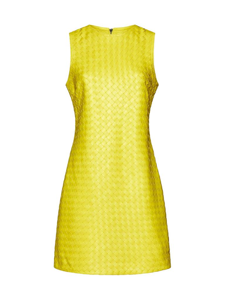 【送料&関税込】Bottega Veneta Orange Zipped Short Dress Bottega Veneta Full Zip Closure Mini Utility Dress women