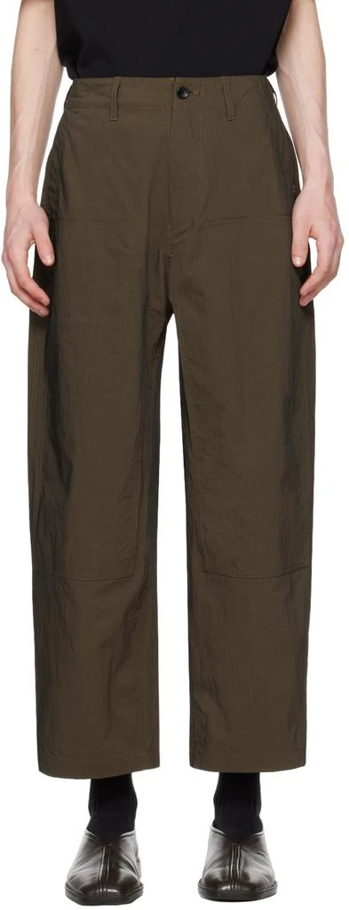 meanswhile Khaki Dope-Dyed Trousers 1
