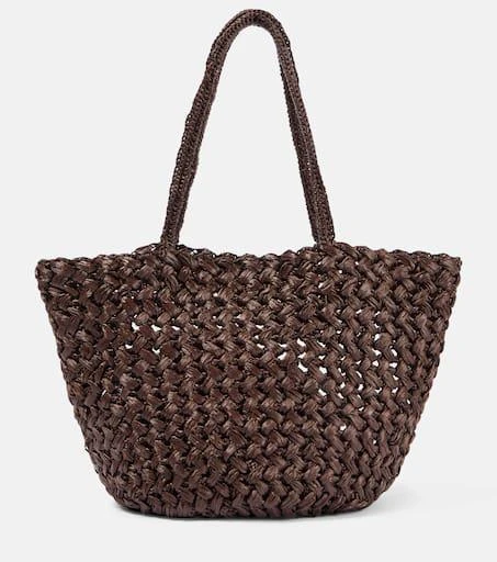 The Row Estelle raffia tote bag 1