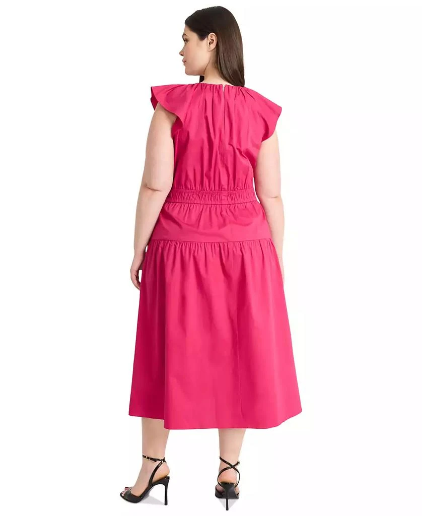 Maggy London Plus Size Cinched-Waist Midi Dress 3