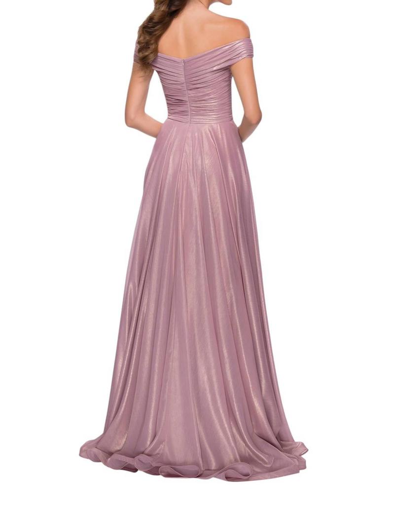 La Femme La Femme - Off Shoulder A-Line Gown
