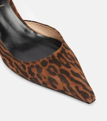 Tom Ford Padlock 55 suede slingback pumps 5