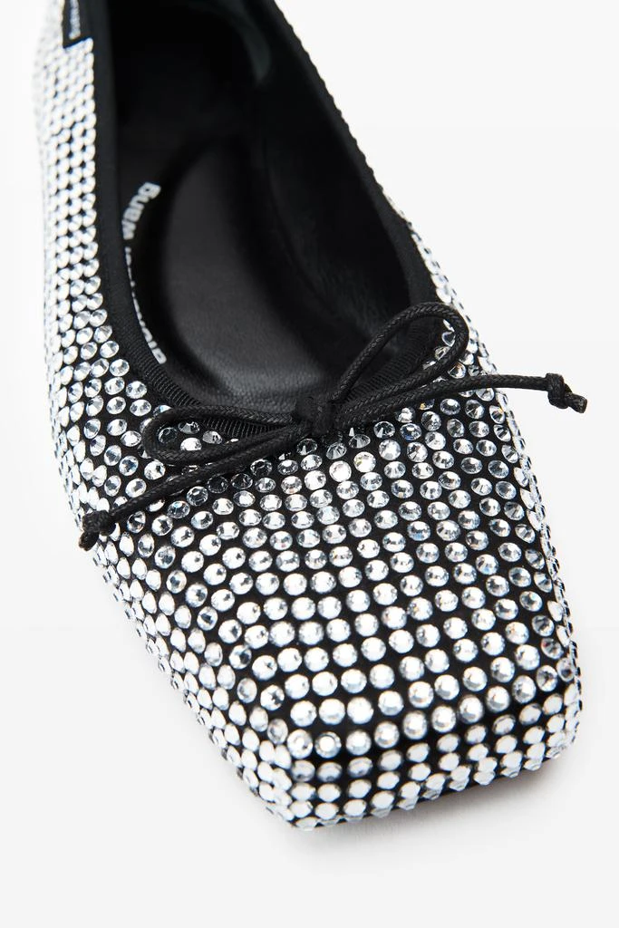 Alexander Wang Billie Flat in Crystal Satin 2