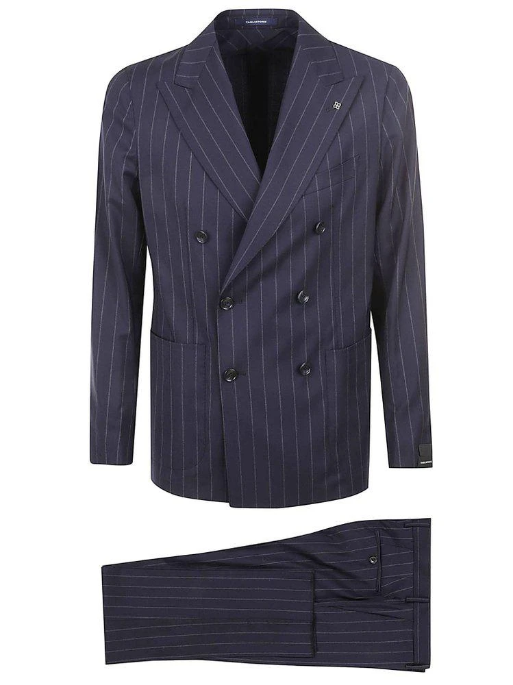 TAGLIATORE Tagliatore Double-Breasted Pinstripe Suit