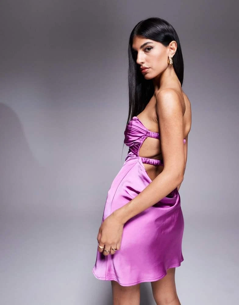 sachin and babi light blue dress Princess Polly satin open back mini dress in purple – On Sale Now with Up  to 75% Off