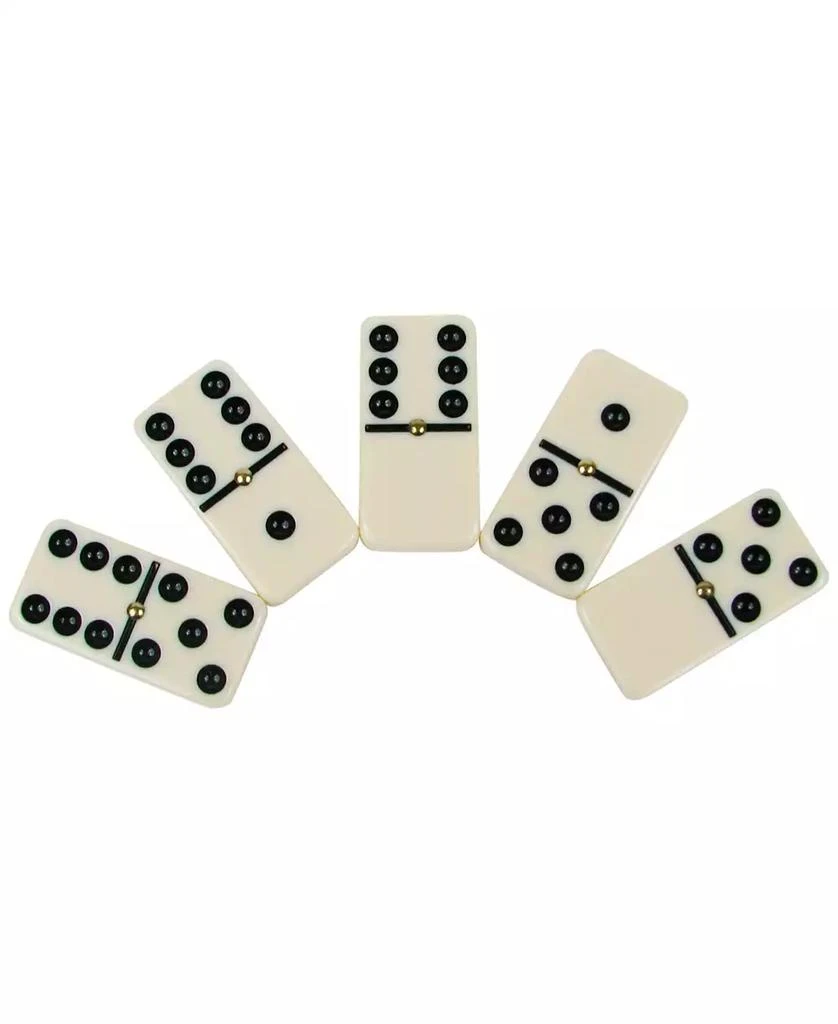 Trademark Global Hey Play Premium Set Of 28 Double Six Dominoes Wood Case 2