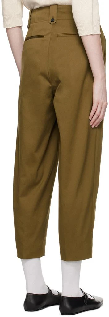 Margaret Howell Khaki Cropped Trousers 3