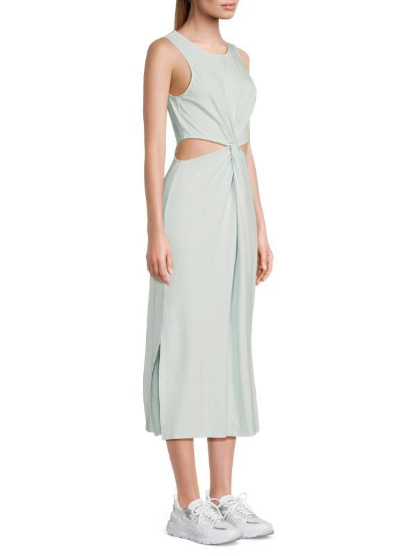 Beyond yoga Around The World Twist Knot Sheath Midi-Dress 3