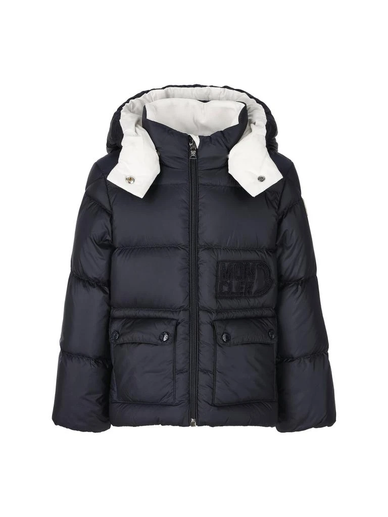 Moncler Enfant Moncler Enfant Abbaye Logo Patch Down Jacket 