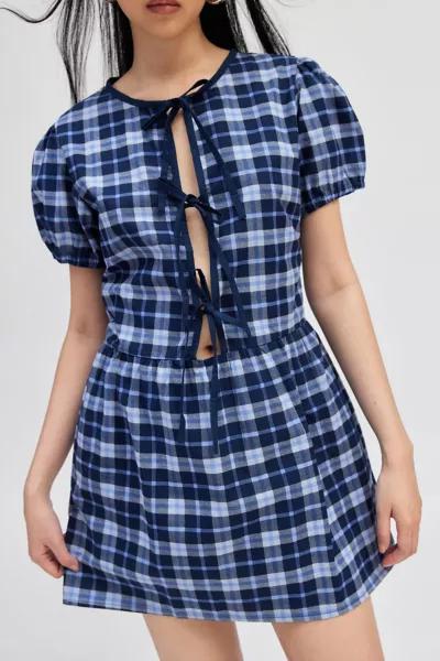 Motel Motel Byan Tie-Front Mini Dress