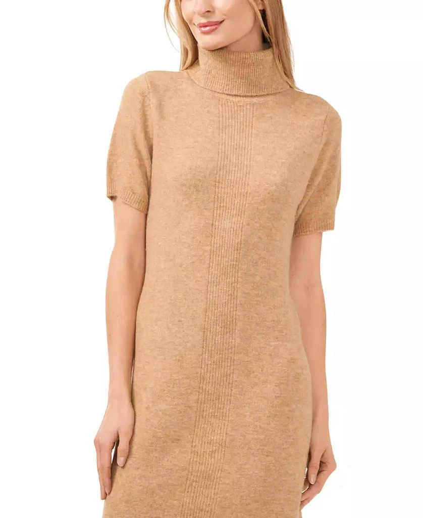 CeCe Women's Short-Sleeve Turtleneck Sweater Dress 2
