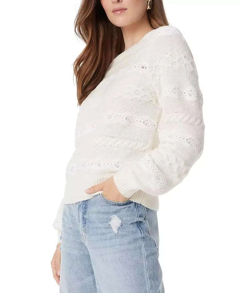 Sam Edelman Women's Lace Cable Knit Sweater 3