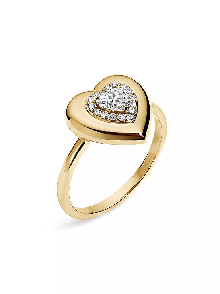 Stephanie Gottlieb Heart Button 14K Yellow Gold & 0.73 TCW Diamond Ring 1