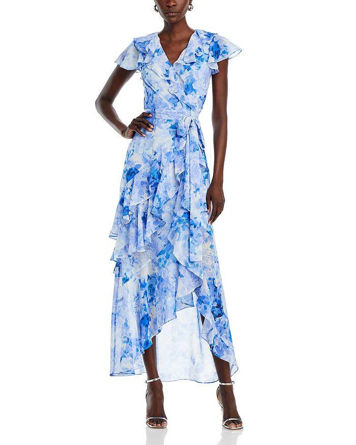 Eliza J Asymmetric Ruffled Dress 1