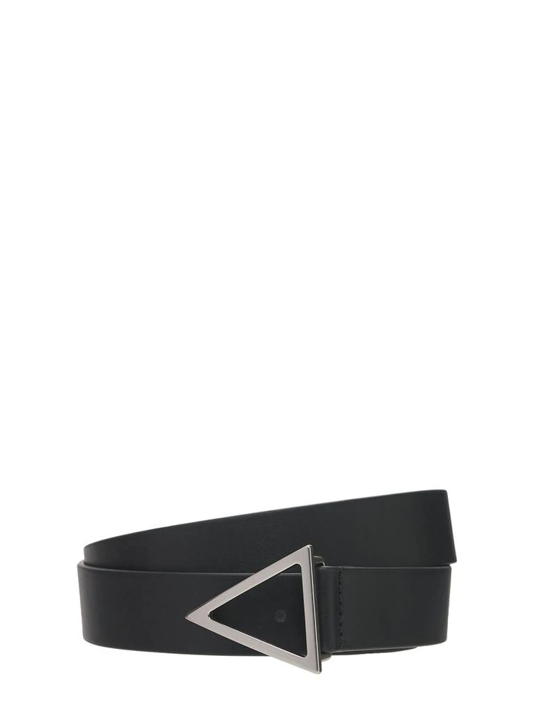 Bottega Veneta 3cm V Buckle Leather Belt 1