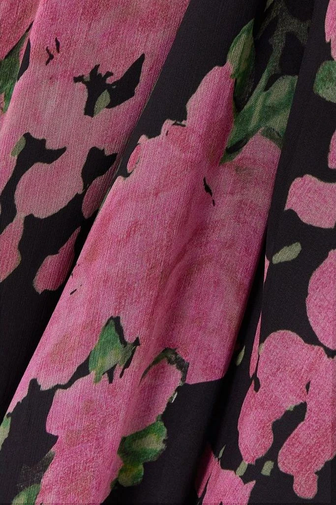 Rixo Racquel ruched floral-print devoré-velvet midi dress 4