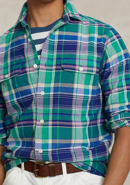 Ralph Lauren Classic Fit Plaid Oxford Workshirt 3