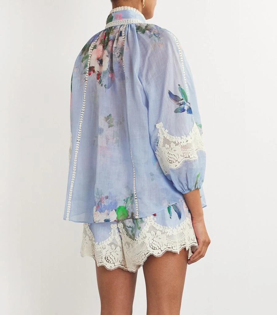 Zimmermann Ramie Lace Trims Everly Blouse 4