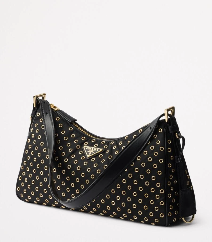 Prada Large Re-Nylon Grommet Aimée Shoulder Bag 2