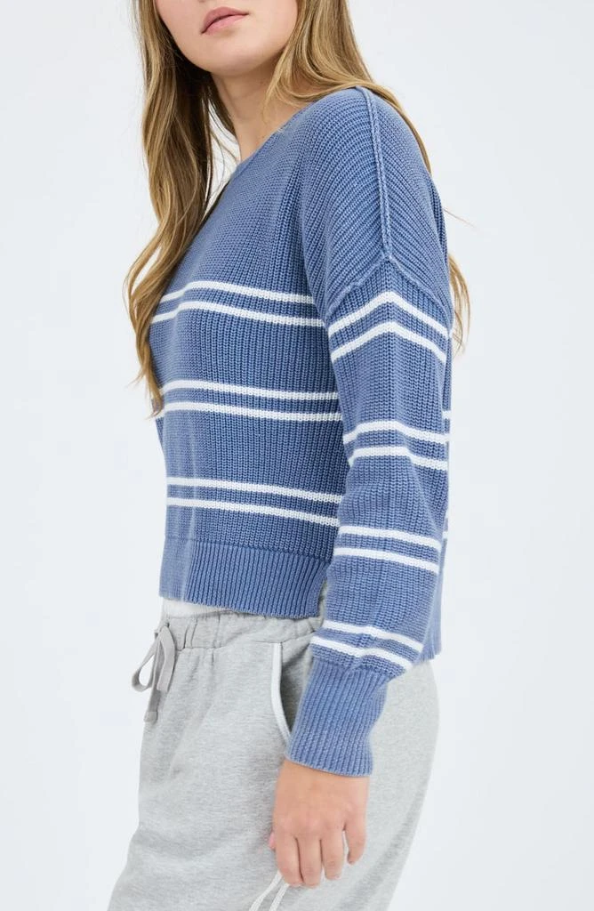 Blu Pepper Stripe Knit Sweater 4