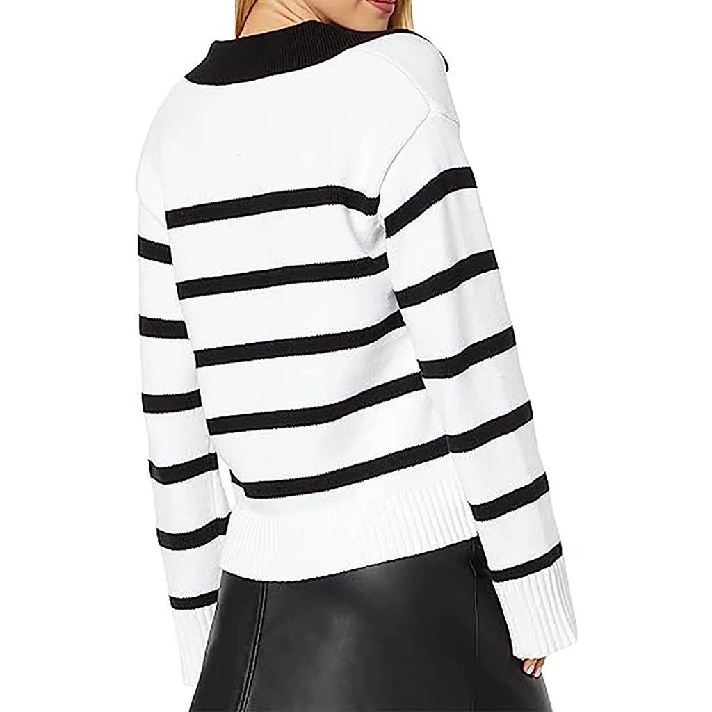 English Factory Womens Striped Cotton Stretch Pullover Sweater 2