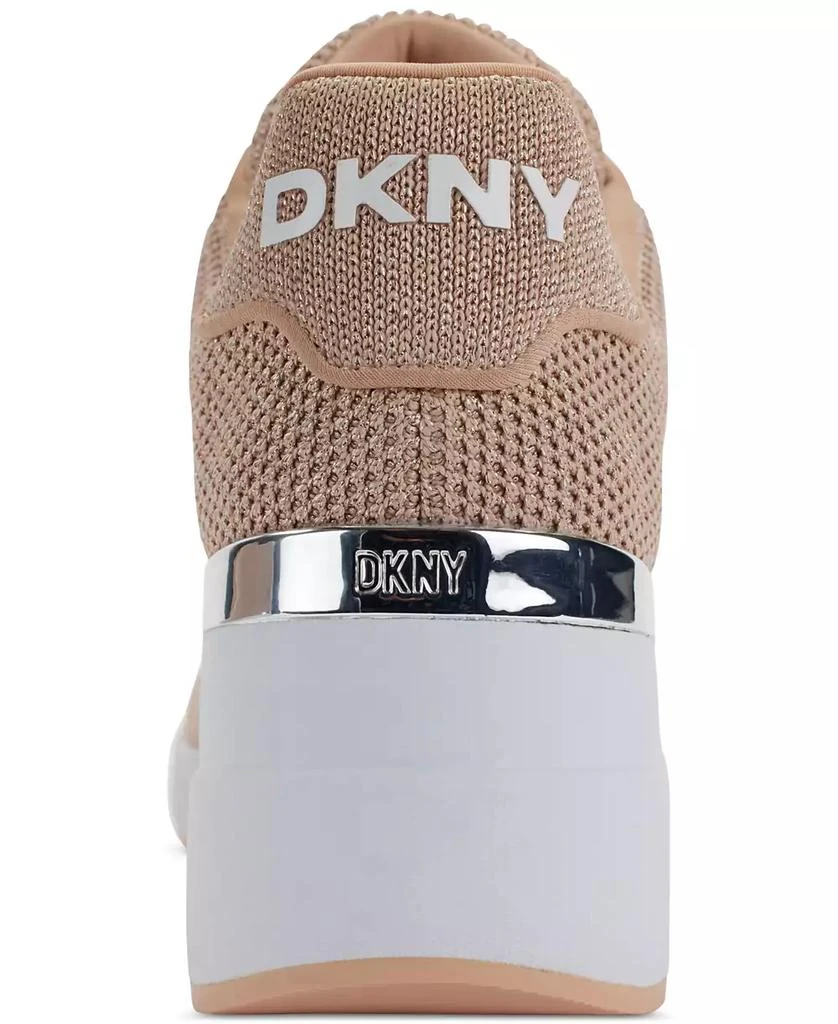 DKNY Women's Parks Lace-Up Wedge Sneakers 7
