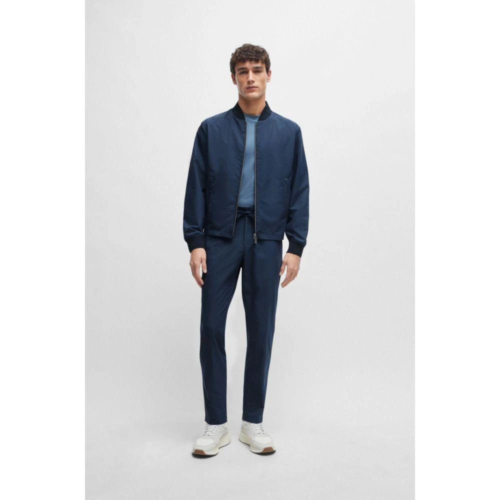 Hugo Boss Slim-fit jacket in wrinkle-resistant mesh 2