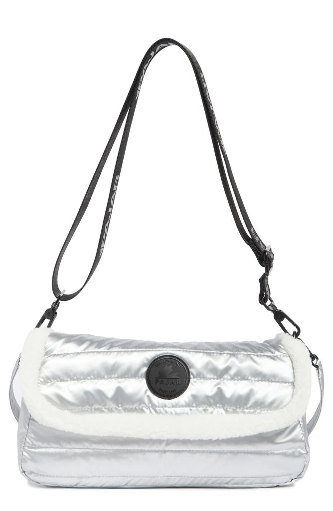 Pajar Quilted Faux Shearling Trim Convertible Shoulder Bag 1