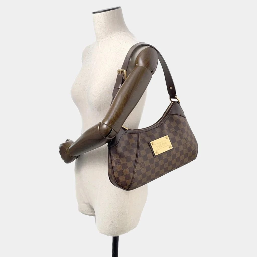 Louis Vuitton  Louis Vuitton Thames PM Red Damier Ebene Canvas Shoulder Bag 4