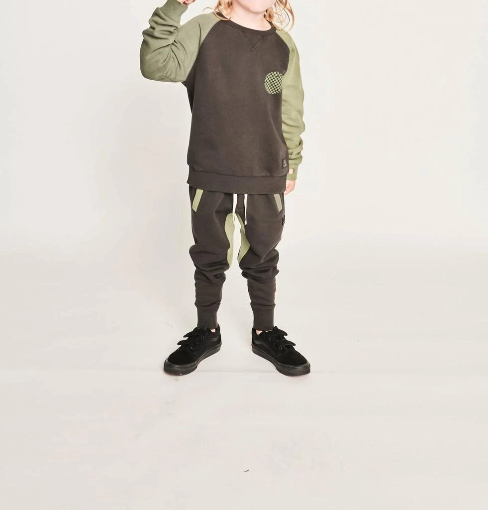 MUNSTERKIDS Jumpkross Pant In Black/olive
