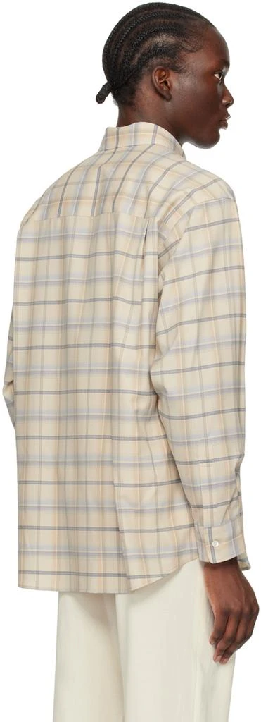 AURALEE Beige Check Shirt 3