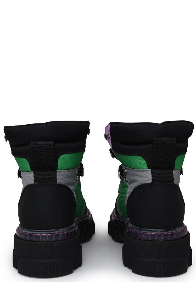 Ganni Ganni Round Toe Lace-Up Hiking Boots 4