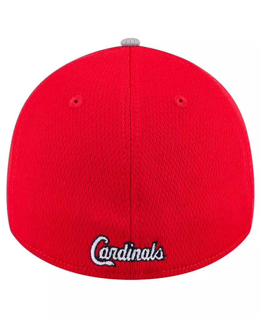 New Era Men's Gray/Red St. Louis Cardinals Visor Trim 39THIRTY Flex Hat 3