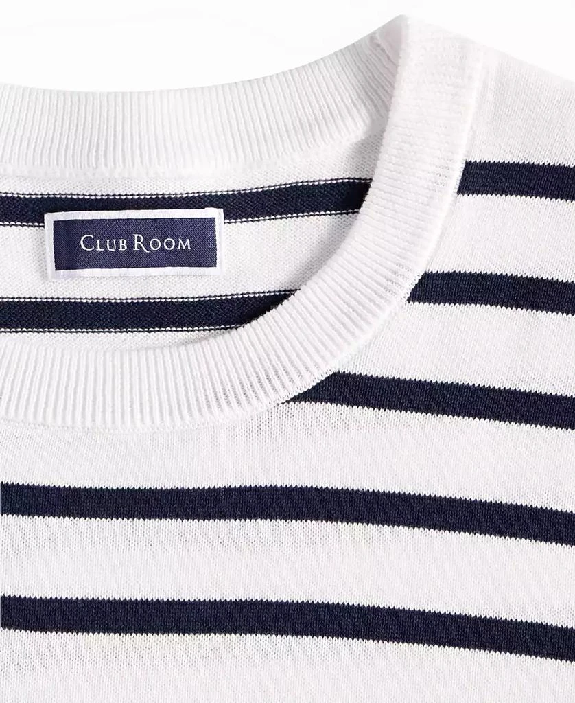 Club Room Men's Short-Sleeve Bengal Striped Cotton Sweater T-Shirt, Exclusively at Macy's 4