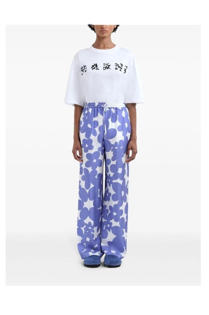 Marni Relaxed Wide Leg Silk Pants 2